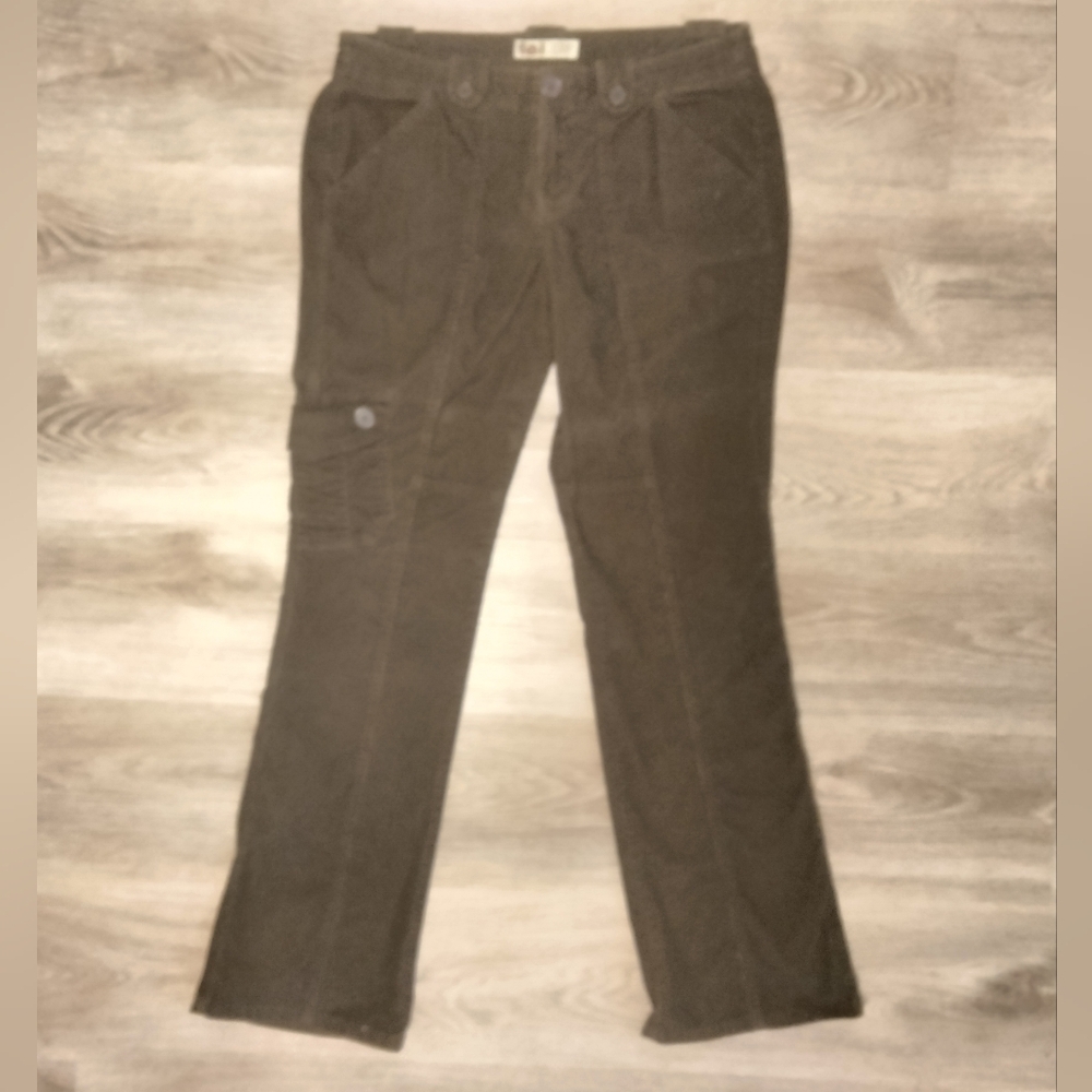 l.e.i. Women's Brown Corduroy Pants Cargo